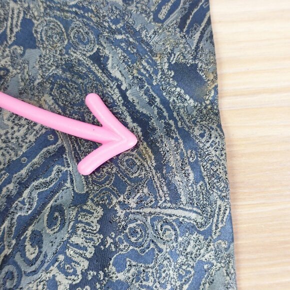 HIROKO KOSHINO HOMME Neck Tie Mens Blue Paisley Silk Luxury Japanese‎ Designer - Picture 11 of 13